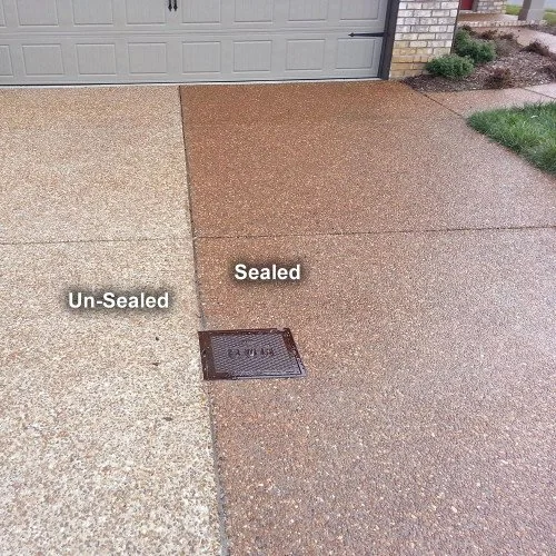 Sealed and unsealed driveway comparison in Windsor