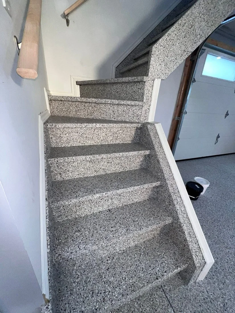 Interior stairs coating